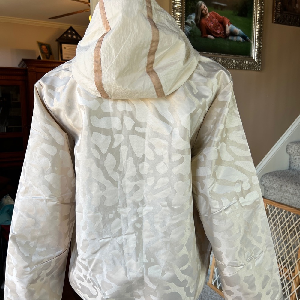 Jordan PSG Jacket Cream Camo Hooded Men’s XS Paris Saint Germain Rare - Picture 9 of 14